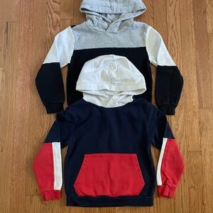 Bundle of two long sleeve hooded shirts